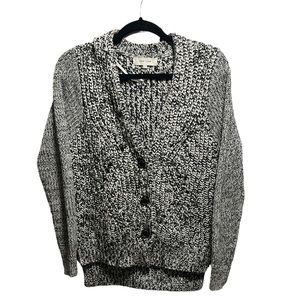 Black and White knitted cardigan